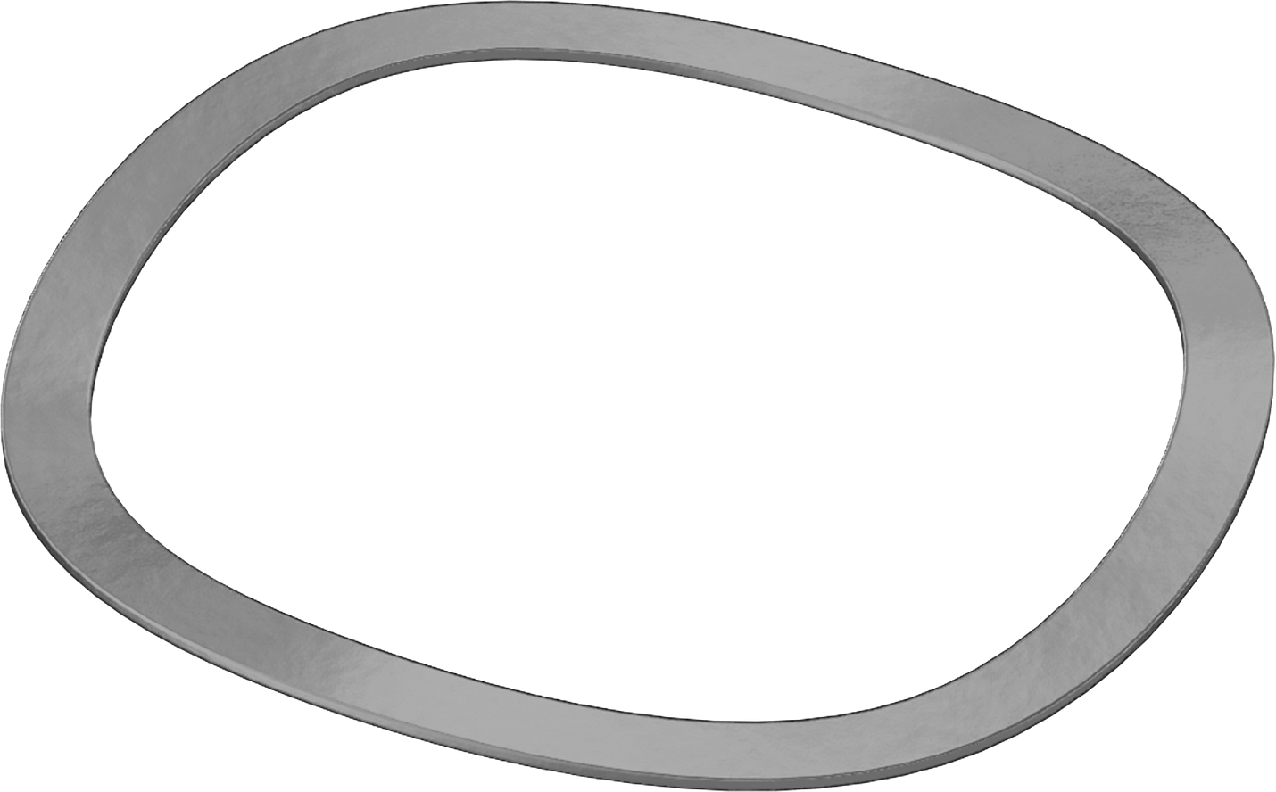 Dalgalı Disk Yay, Yüksek Karbonlu Çelik, 1.575" ID, 1.831" OD, 0,02" Kalınlık