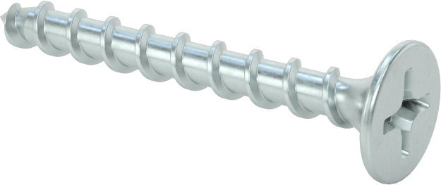 Ahşap için Alçıpan Vidası, Çinko Kaplı Çelik, Numara 6 Boyut, 1-1/4" Uzunluk