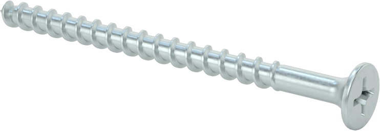 Ahşap için Alçıpan Vidası, Çinko Kaplı Çelik, Numara 8 Boyut, 2-1/2" Uzunluk