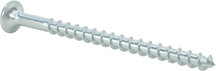 Ahşap için Alçıpan Vidası, Çinko Kaplı Çelik, Numara 8 Boyut, 2-1/2" Uzunluk