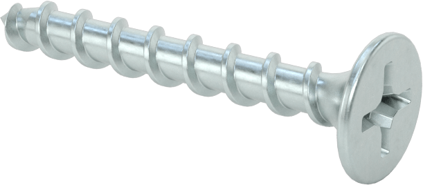 Ahşap için Alçıpan Vidası, Çinko Kaplı Çelik, Numara 6 Boyut, 1-1/8" Uzunluk