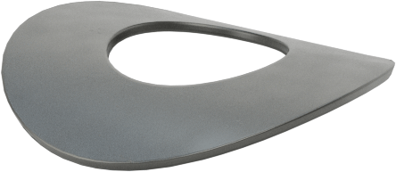 Kavisli Disk Yaylar, 1/8" Mil Çapı için, 0.138" ID, 0.302" OD, 0,008" Kalınlık