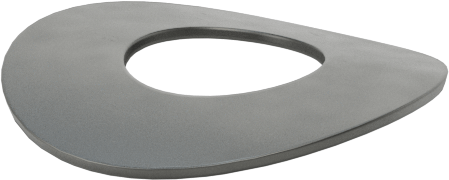 Kavisli Disk Yaylar, 5/32" Mil Çapı için, 0.164" ID, 0.367" OD, 0,01 inç Kalınlık