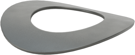 Kavisli Disk Yaylar, 1/4" Mil Çapı için, 0.265" ID, 0.484" OD, 0,01 inç Kalınlık