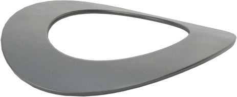 Kavisli Disk Yaylar, 5/16" Mil Çapı için, 0.331" ID, 0.551" OD, 0,01 inç Kalınlık
