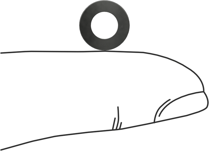 Kavisli Disk Yaylar, 0,190" Mil Çapı için, 0.200" ID, 0.370" OD, 0,0090" Kalınlık
