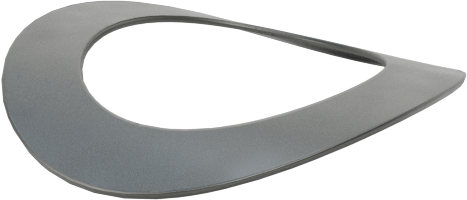 Kavisli Disk Yaylar, 3/8" Mil Çapı, 0.400" ID, 0.612" OD, 0,0090" Kalınlık
