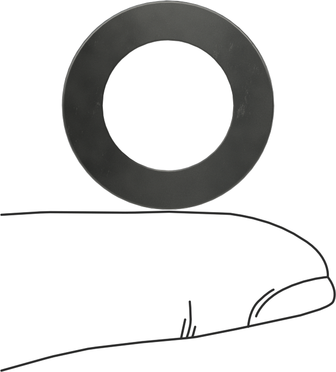 Kavisli Disk Yaylar, 9/16" Mil Çapı için, 0.598" ID, 0.963" OD, 0,0145 inç Kalınlık
