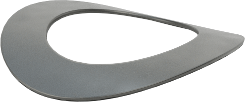 Kavisli Disk Yaylar, 9/16" Mil Çapı için, 0.598" ID, 0.963" OD, 0,017 inç Kalınlık