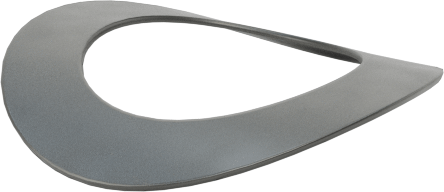 Kavisli Disk Yaylar, 0,190" Mil Çapı için, 0.203" ID, 0.322" OD, 0,0050 inç Kalınlık