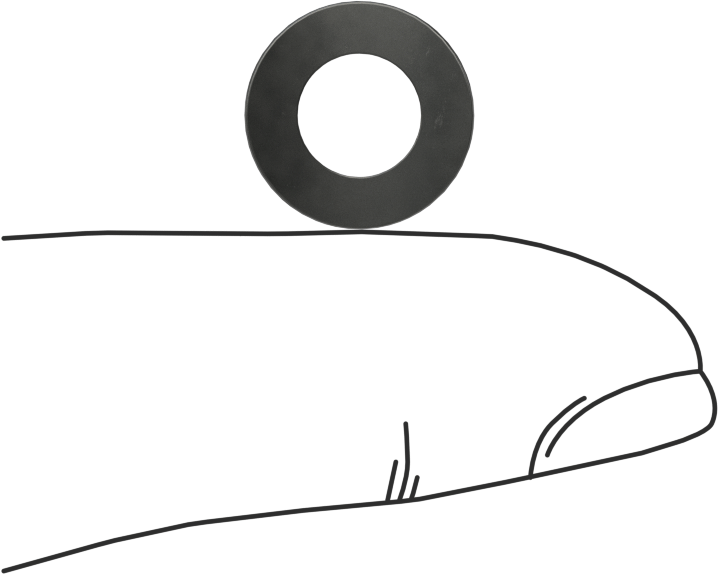 Kavisli Disk Yaylar, 1/4" Mil Çapı için, 0.265" ID, 0.490" OD, 0,0110 inç Kalınlık