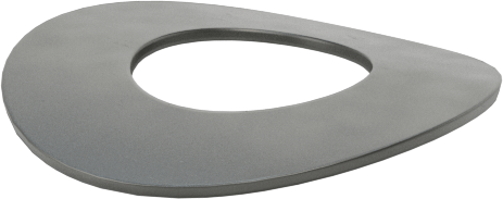 Kavisli Disk Yaylar, 1/4" Mil Çapı için, 0.265" ID, 0.551" OD, 0,0145 inç Kalınlık