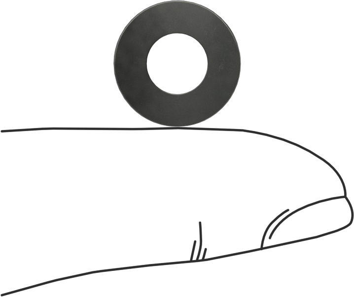 Kavisli Disk Yaylar, 1/4" Mil Çapı için, 0.265" ID, 0.551" OD, 0,0145 inç Kalınlık
