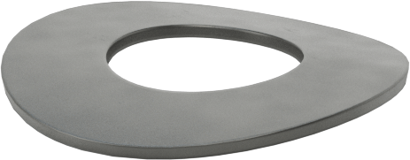 Kavisli Disk Yaylar, 1/4" Mil Çapı için, 0.265" ID, 0.551" OD, 0,0185" Kalınlık
