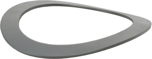 Kavisli Disk Yaylar, 7/8" Mil Çapı için, 0.925" ID, 1.225" OD, 0,021 inç Kalınlık