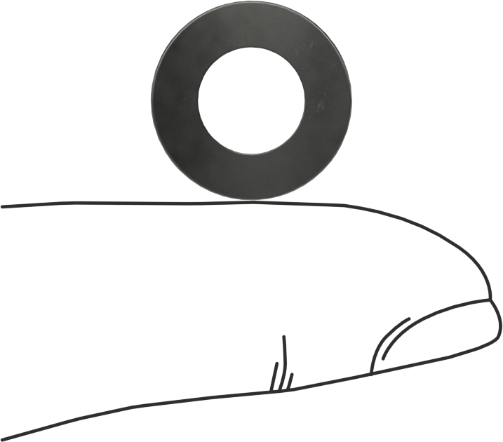 Kavisli Disk Yaylar, 5/16" Mil Çapı için, 0.327" ID, 0.612" OD, 0,0130 inç Kalınlık