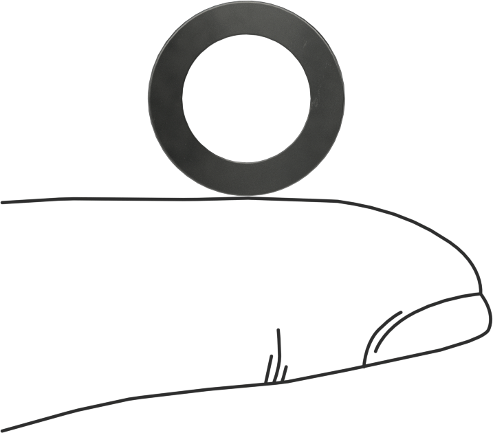 Kavisli Disk Yaylar, 3/8" Mil Çapı, 0.400" ID, 0.612" OD, 0,0130 inç Kalınlık