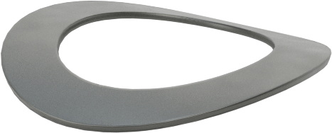 Kavisli Disk Yaylar, 3/8" Mil Çapı, 0.400" ID, 0.612" OD, 0,0130 inç Kalınlık