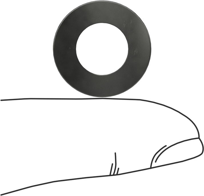 Kavisli Disk Yaylar, 3/8" Mil Çapı, 0.395" ID, 0.735" OD, 0,0110 inç Kalınlık