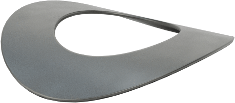 Kavisli Disk Yaylar, 3/8" Mil Çapı, 0.395" ID, 0.735" OD, 0,0110 inç Kalınlık
