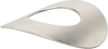 Korozyona Dayanıklı Kavisli Disk Yaylar, 3/32" Mil Çapı için, 0.110" ID, 0.225" OD, 0,0040 inç Kalınlık