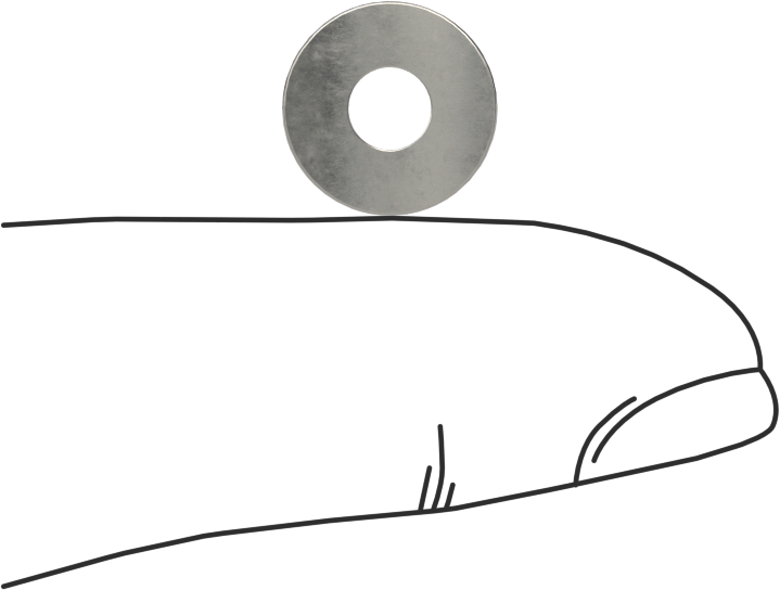 Korozyona Dayanıklı Kavisli Disk Yaylar, 5/32" Mil Çapı için, 0.164" ID, 0.423" OD, 0,0120" Kalınlık