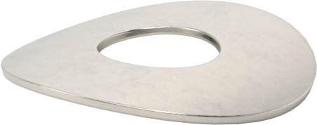 Korozyona Dayanıklı Kavisli Disk Yaylar, 5/32" Mil Çapı için, 0.164" ID, 0.423" OD, 0,0120" Kalınlık