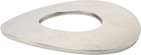 Korozyona Dayanıklı Kavisli Disk Yaylar, 13/64" Mil Çapı için, 0.216" ID, 0.484" OD, 0,0150 inç Kalınlık