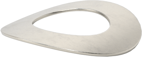 Korozyona Dayanıklı Kavisli Disk Yaylar, 1/4" Mil Çapı için, 0.265" ID, 0.484" OD, 0,0100 inç Kalınlık