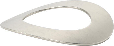 Korozyona Dayanıklı Kavisli Disk Yaylar, 5/16" Mil Çapı için, 0.331" ID, 0.551" OD, 0,0100 inç Kalınlık