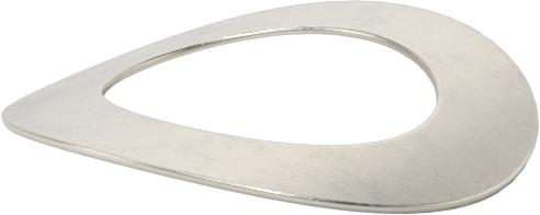 Korozyona Dayanıklı Kavisli Disk Yaylar, 9/16" Mil Çapı için, 0.598" ID, 0.963" OD, 0,0145 inç Kalınlık