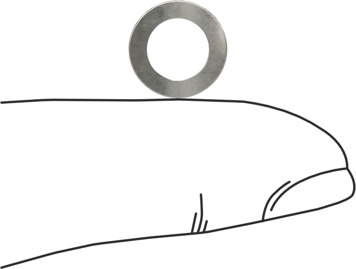 Korozyona Dayanıklı Kavisli Disk Yaylar, 1/4" Mil Çapı için, 0.269" ID, 0.423" OD, 0,0065" Kalınlık