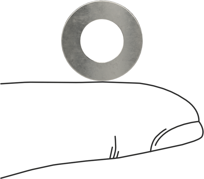 Korozyona Dayanıklı Kavisli Disk Yaylar, 5/16" Mil Çapı için, 0.327" ID, 0.612" OD, 0,0130 inç Kalınlık