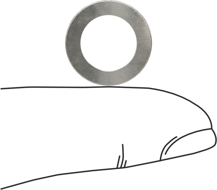 Korozyona Dayanıklı Kavisli Disk Yaylar, 3/8" Mil Çapı, 0.400" ID, 0.612" OD, 0,0090" Kalınlık