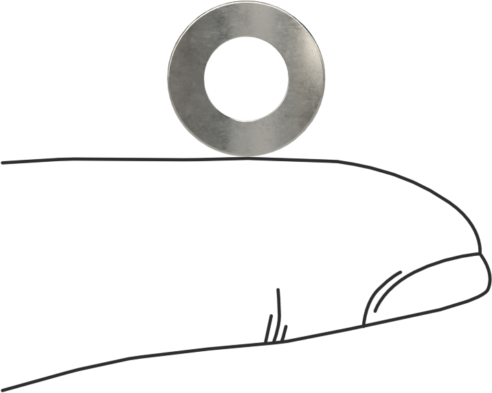 Korozyona Dayanıklı Kavisli Disk Yaylar, 1/4" Mil Çapı için, 0.265" ID, 0.490" OD, 0,0075 inç Kalınlık