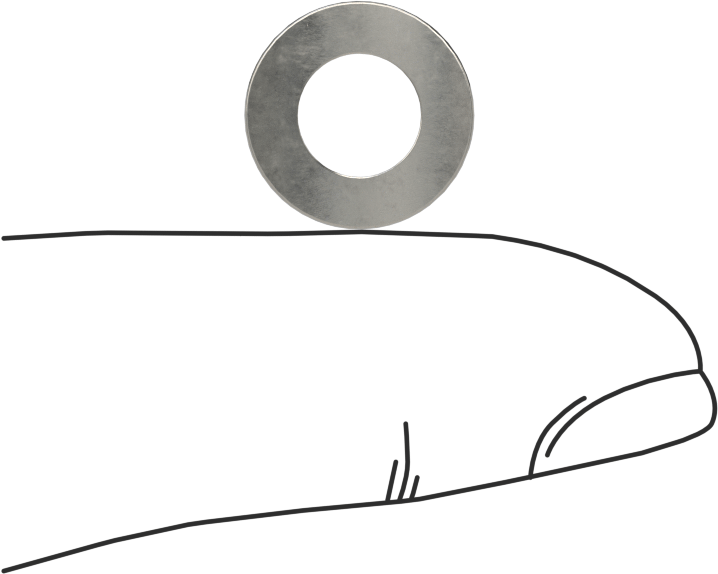 Korozyona Dayanıklı Kavisli Disk Yaylar, 1/4" Mil Çapı için, 0.265" ID, 0.490" OD, 0,0110 inç Kalınlık