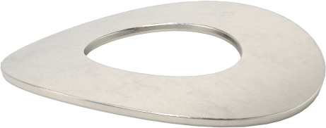 Korozyona Dayanıklı Kavisli Disk Yaylar, 1/4" Mil Çapı için, 0.265" ID, 0.551" OD, 0,0150 inç Kalınlık