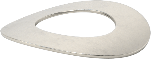 Korozyona Dayanıklı Kavisli Disk Yaylar, 1/2" Mil Çapı için, 0.525" ID, 0.980" OD, 0,0210" Kalınlık