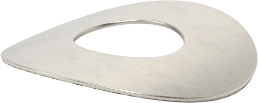 Korozyona Dayanıklı Kavisli Disk Yaylar, 1/2" Mil Çapı için, 0.525" ID, 1.225" OD, 0,0210" Kalınlık