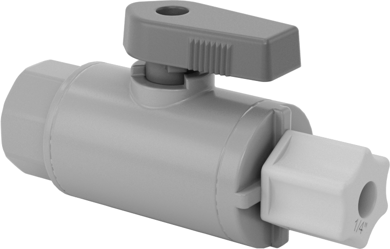 İçme Suyu için Açma/Kapama Vanası, 1/4" Dış Çaplı Boru x 1/4 NPT Dişi için Sıkıştırma Bağlantı Elemanı