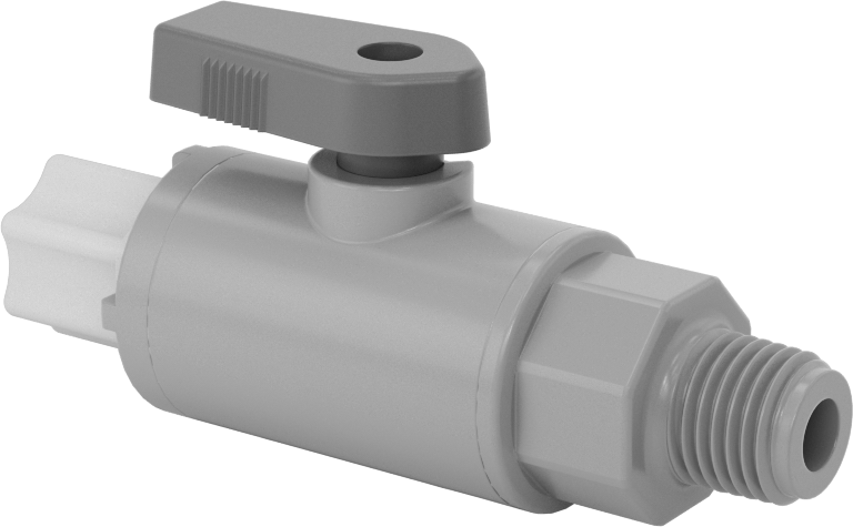 İçme Suyu için Açma/Kapama Vanası, 1/4" Dış Çaplı Boru x 1/4 NPT Erkek için Sıkıştırma Bağlantı Elemanı