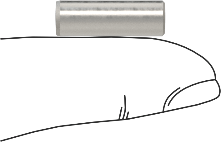 Çıkarılabilir Pim, Yüksek Mukavemetli 4140 Alaşımlı Çelik, 1/4" Çap, 3/4" Uzunluk