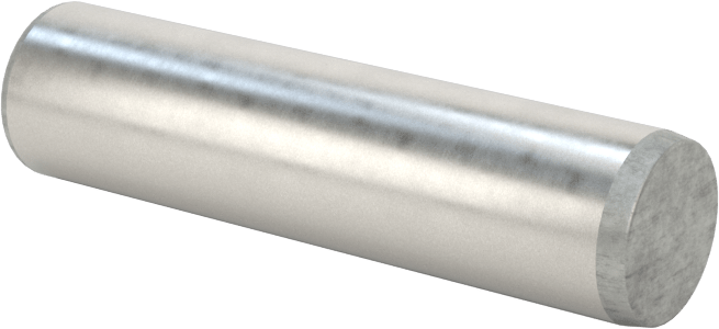 Çıkarılabilir Pim, Yüksek Mukavemetli 4140 Alaşımlı Çelik, 1/4" Çap, 1" Uzunluk