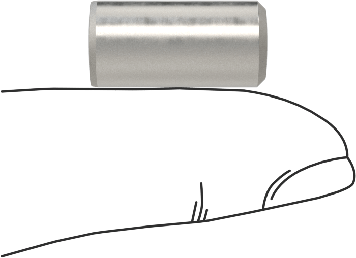 Çıkarılabilir Pim, Yüksek Mukavemetli 4140 Alaşımlı Çelik, 3/8" Çap, 3/4" Uzunluk