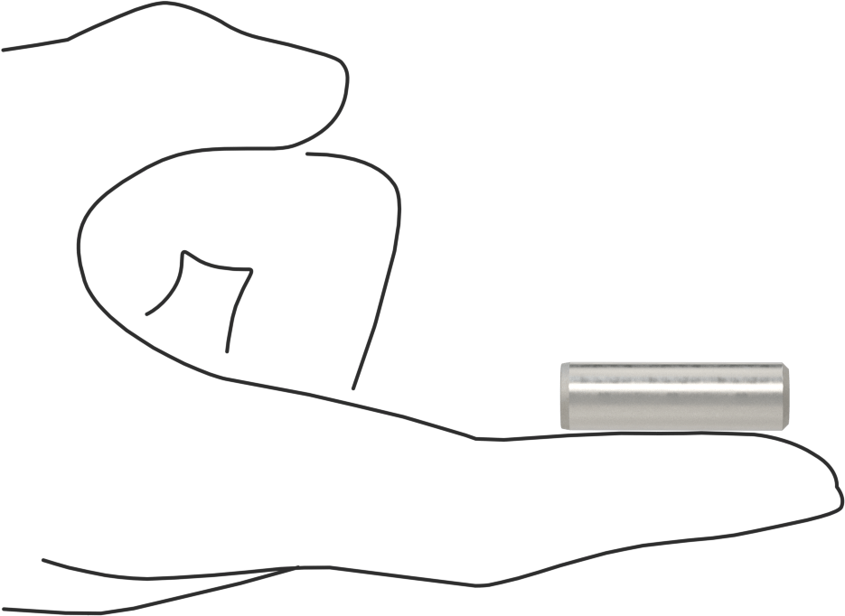 Çıkarılabilir Pim, Yüksek Mukavemetli 4140 Alaşımlı Çelik, 3/8" Çap, 1-1/4" Uzunluk