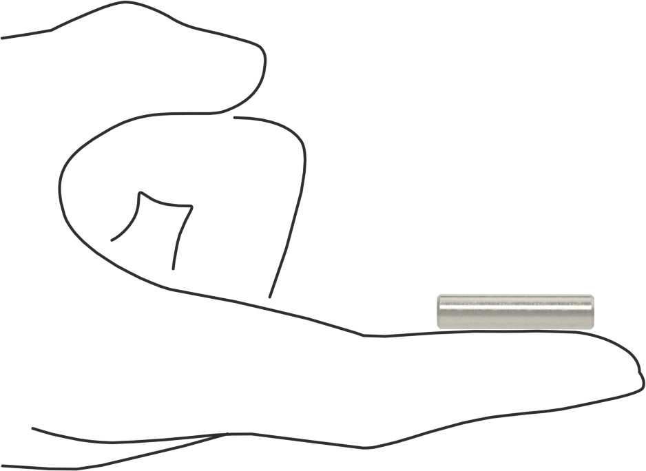 Çıkarılabilir Pim, 18-8 Paslanmaz Çelik, 1/4" Çap, 1-1/8" Uzunluk