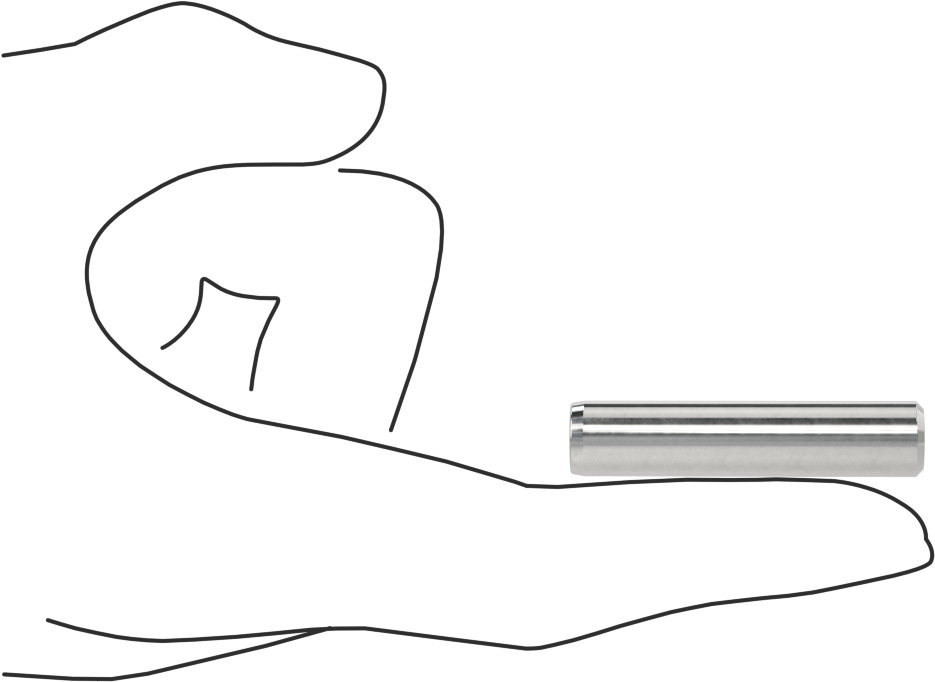 Çıkarılabilir Pim, 18-8 Paslanmaz Çelik, 3/8" Çap, 1-3/4" Uzunluk