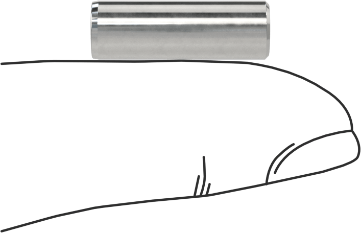 Çıkarılabilir Pim, 18-8 Paslanmaz Çelik, 1/4" Çap, 3/4" Uzunluk