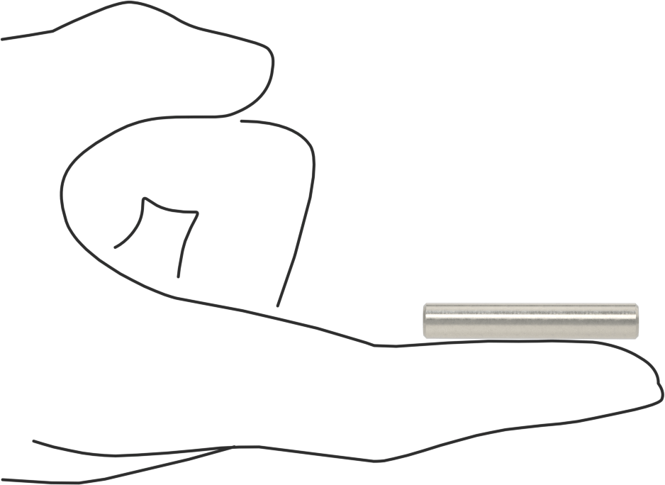 Çıkarılabilir Pim, 18-8 Paslanmaz Çelik, 1/4" Çap, 1-1/2" Uzunluk