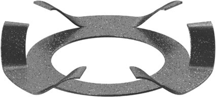 Parmak Disk Yayları, 608, 627 ve 636 Rulman Ticaret No., 0.453" ID, 0,0080" Kalınlık